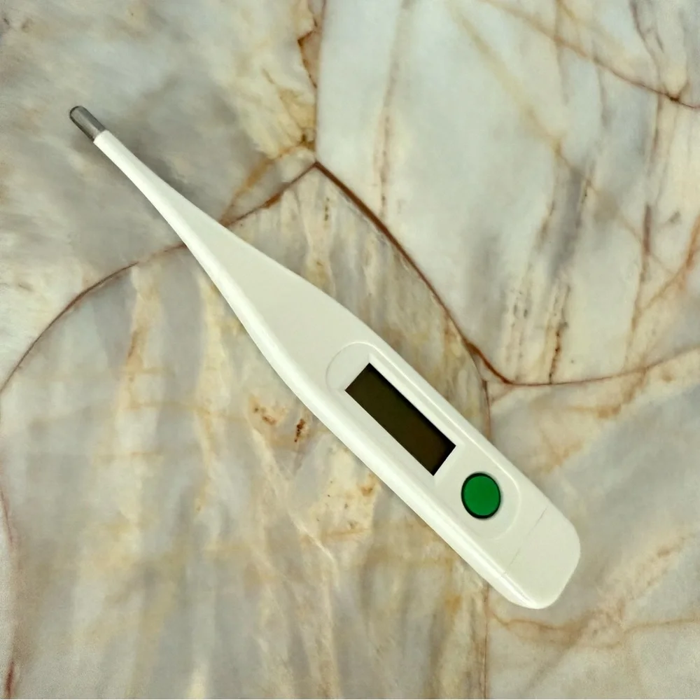 BestMed LLC Digital Oral Thermometer White with Clear Storage Case MBF 0708